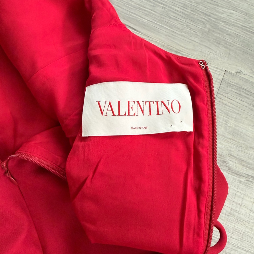 Valentino Red Bow Dress - Picture 5 of 8